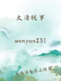 大清轶事