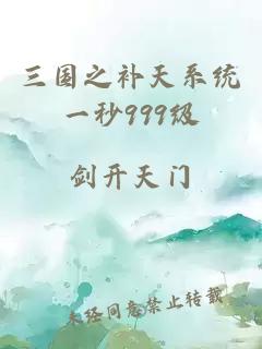 三国之补天系统一秒999级